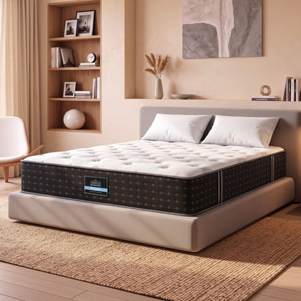 Giselle King Reversible Spring Mattress Cashmere Cover Gel Foam Firm 35cm