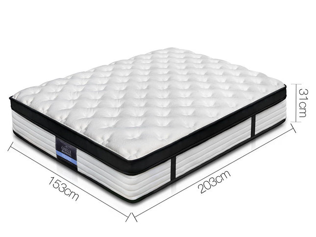 Giselle Bedding 31cm Mattress Euro Top Queen