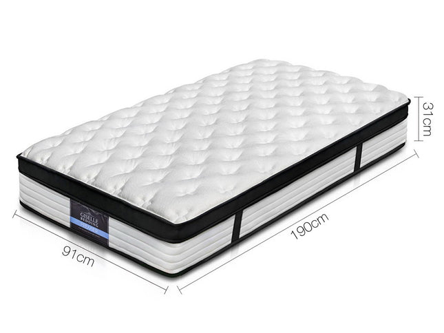 Giselle Bedding 31cm Mattress Euro Top Single