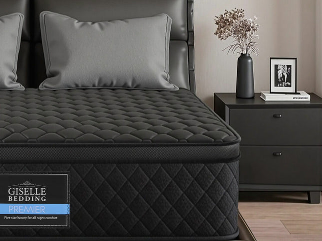 Giselle Bedding Mattress 34cm 5-Zone Pocket Spring Egg-crate Memory Foam Double