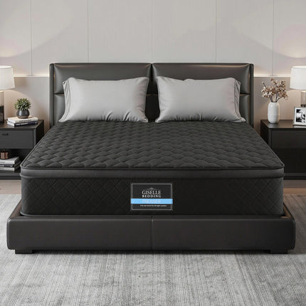 Giselle Bedding Mattress 34cm 5-Zone Pocket Spring Egg-crate Memory Foam Queen