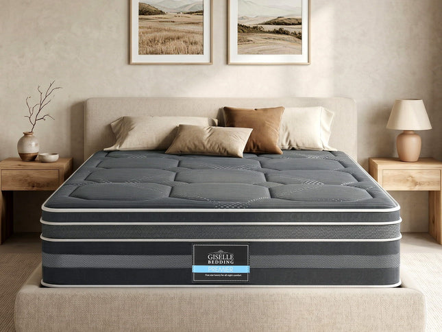 Giselle Mattress 35cm Hybrid Pocket Spring Euro Top King