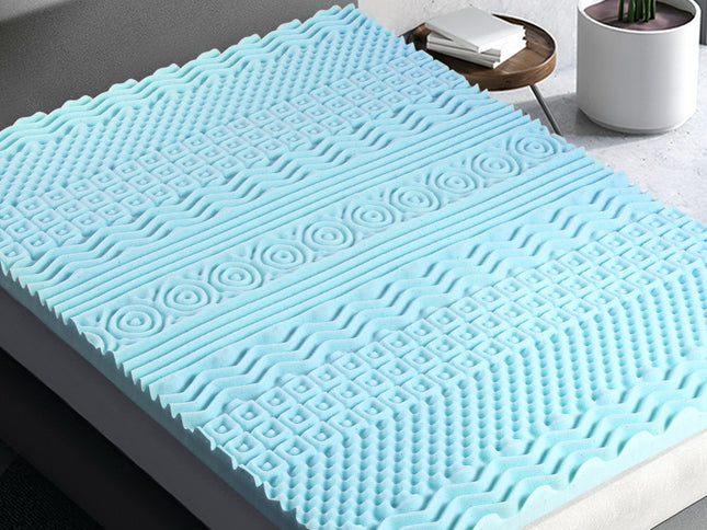 Giselle Bedding Memory Foam Mattress Topper 11-Zone 8cm Queen