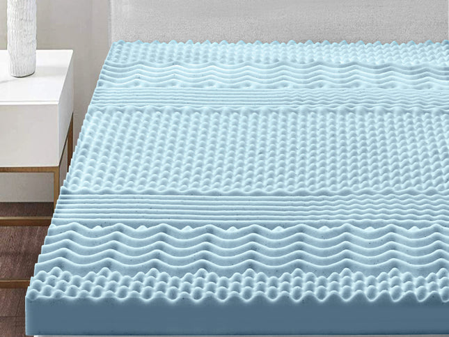 Giselle Bedding Memory Foam Mattress Topper 7-Zone 8cm Queen
