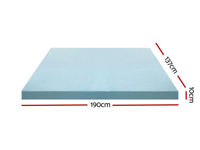Giselle Bedding Memory Foam Mattress Topper Cool Gel Bed Mat Bamboo 10cm Double