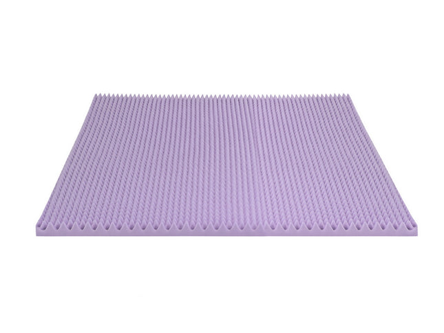 Giselle 5cm Memory Foam Mattress Topper Lavender Infused Egg Crate Pad Mat Double