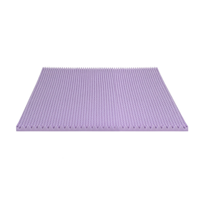 Giselle 5cm Memory Foam Mattress Topper Lavender Infused Egg Crate Pad Mat King