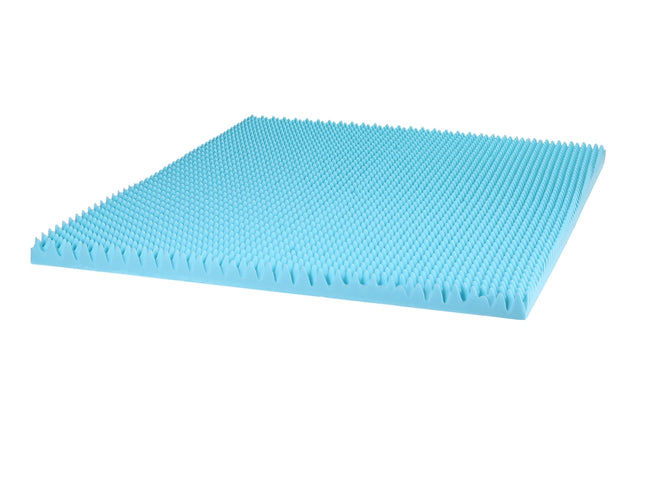 Giselle 8cm Memory Foam Mattress Topper Gel Egg Crate Foam Bamboo Double