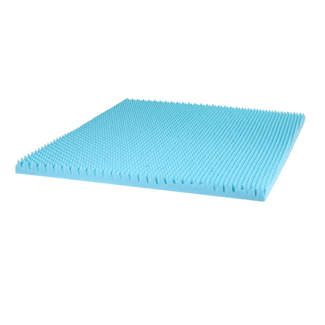 Giselle 8cm Memory Foam Mattress Topper Gel Egg Crate Foam Bamboo King