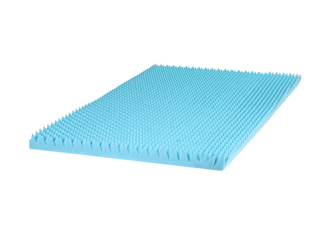 Giselle 8cm Memory Foam Mattress Topper Gel Egg Crate Foam Bamboo Single