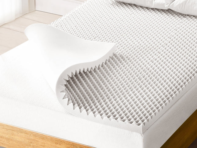 Giselle Bedding Memory Foam Mattress Topper Egg Crate 5cm King Single