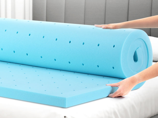Giselle Bedding Memory Foam Mattress Topper Ventilated Cool Gel 5cm King Single