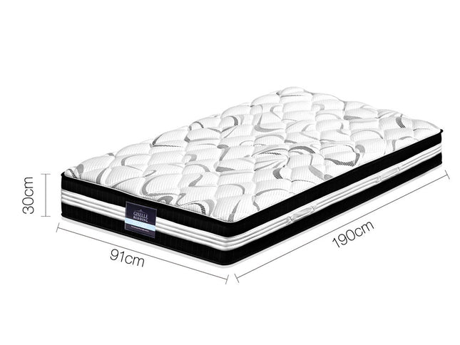 Giselle Bedding 30cm Mattress Medium Firm Single