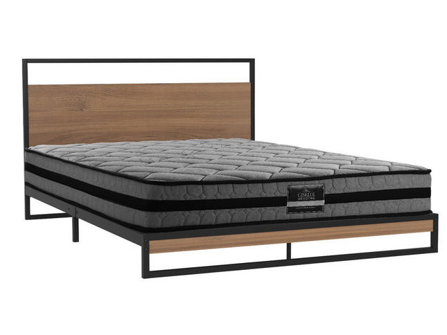 Artiss Bed Frame Queen Size Metal Frame DANE with Mattress