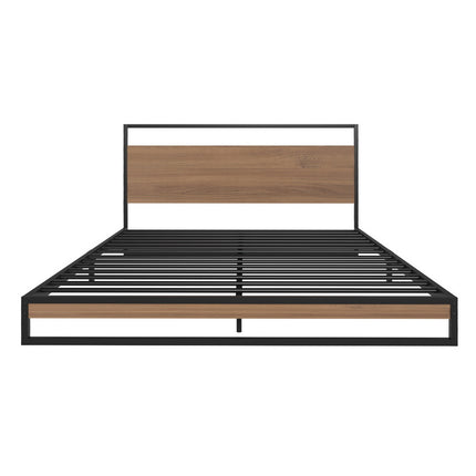 Artiss Bed Frame Queen Size Metal Frame DANE with Mattress
