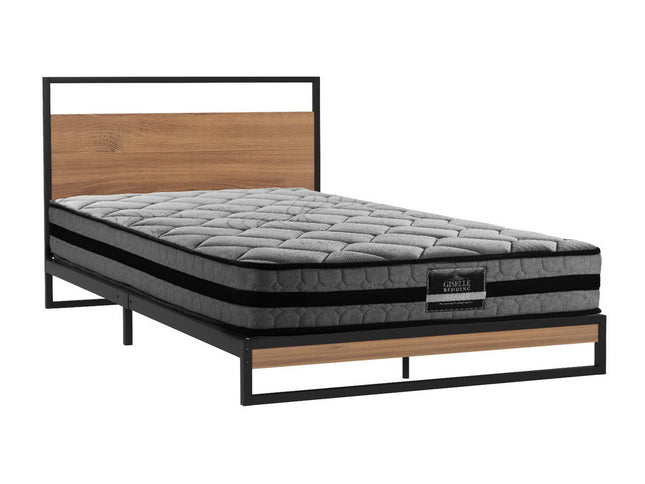 Artiss  Metal Bed Frame Single Size Beds Platform with Mattress