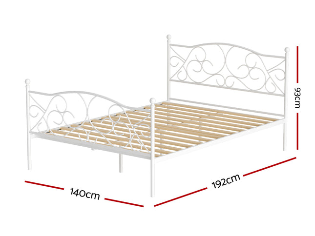 Artiss Bed Frame Double Size Metal Bed Frame GROA