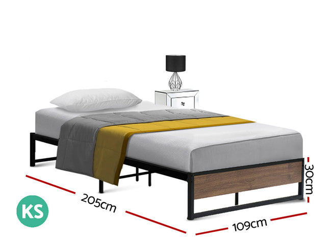 Artiss Bed Frame Metal Bed Frame Bed Base OSLO - King Single