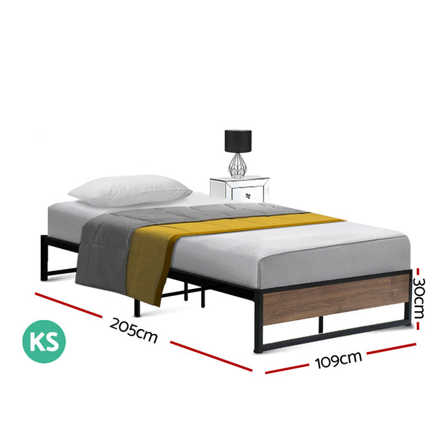 Artiss Bed Frame Metal Bed Frame Bed Base OSLO - King Single