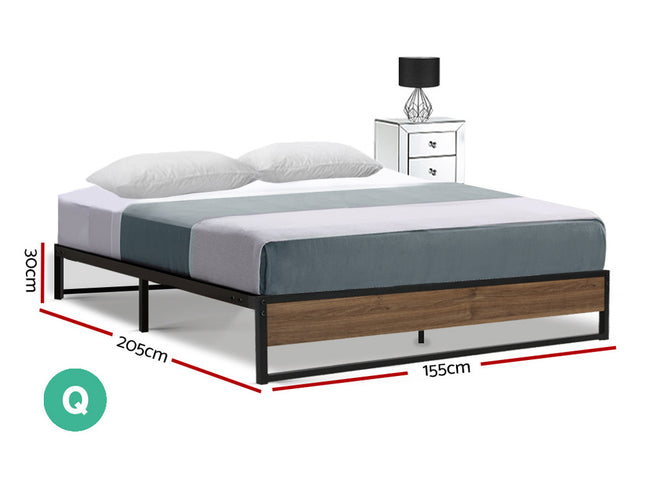 Artiss Bed Frame Metal Bed Frame Bed Base OSLO - Queen
