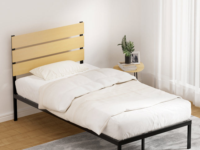 Artiss Bed Frame King Single Size Metal Base Mattress Platform Foundation PAULA