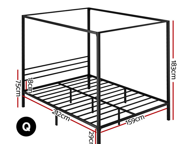 Artiss Bed Frame Queen Size Metal Bed Frame POCHY