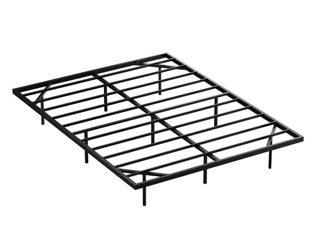 Artiss Double Bed Frame,Floating Metal Bed Frame with Smart LED Lights - Sturdy Metal Platform Bed Base, Silent Design, Tool-Free Assembly, 300KG Capacity for Home/Hotel/Master Bedroom