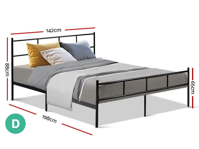 Artiss Bed Frame Double Metal Bed Frame SOL
