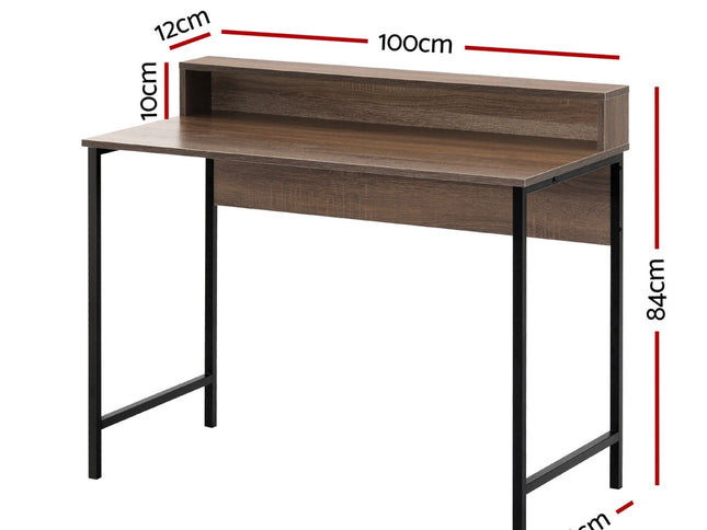 Artiss Computer Desk Shelf Oak 100CM