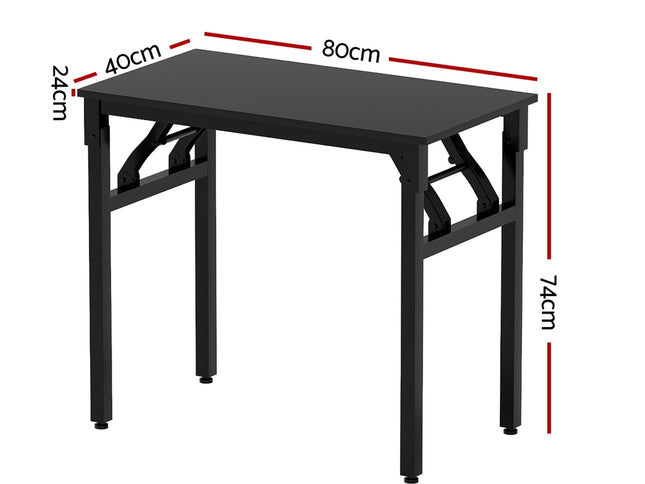 Artiss Computer Desk Foldable Balck 80CM