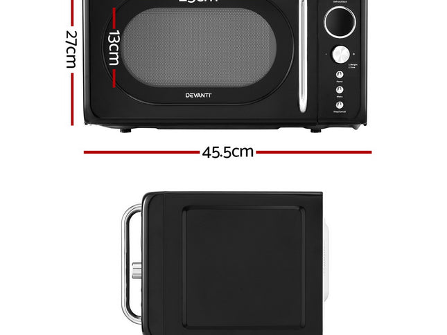Devanti 20L Microwave Oven 700W Black