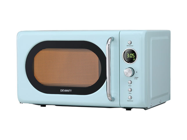 Devanti 20L Microwave Oven 800W Blue