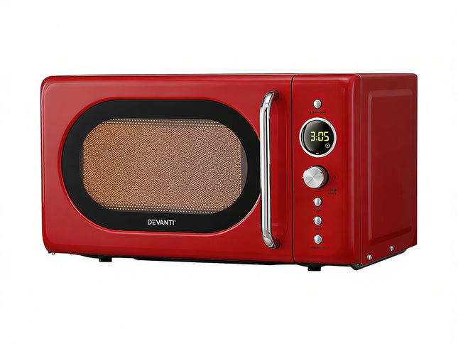 Devanti 20L Microwave Oven 700W Red