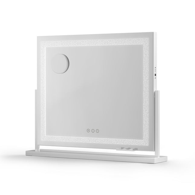 Embellir Makeup Mirror 60x50cm 360ÔΩû Rotatable Vanity Mirror with Lights Crystal LED