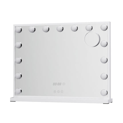 Embellir Makeup Mirror 58x45cm Hollywood Vanity with LED Light Tabletop White