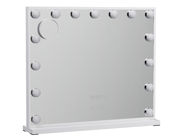 Embellir Makeup Mirror 60x52cm Hollywood Vanity with LED Light Tabletop White
