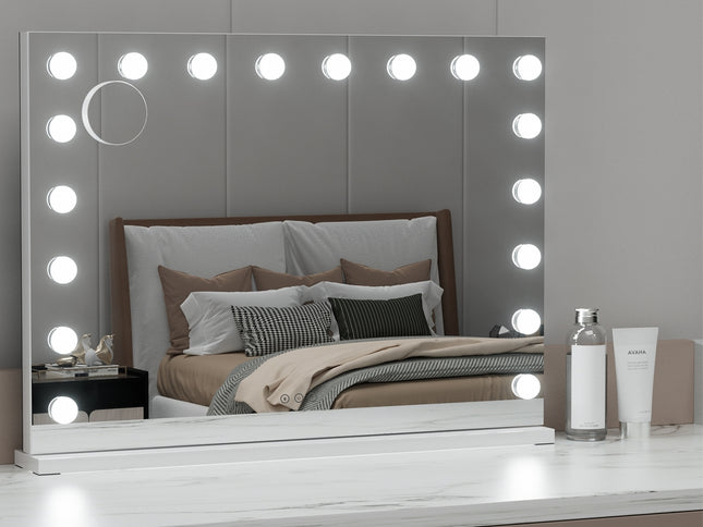 Embellir Makeup Mirror 80x58cm Hollywood Vanity with LED Light Tabletop Wall