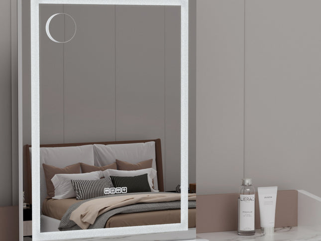 Embellir Bluetooth Makeup Mirror 58x80cm Hollywood Vanity with LED Light Crystal