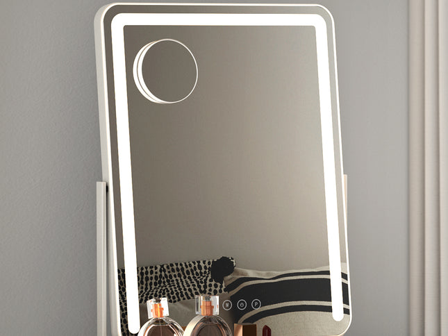Embellir Makeup Mirror 40x50cm Hollywood Vanity with LED Light Strip Rotation