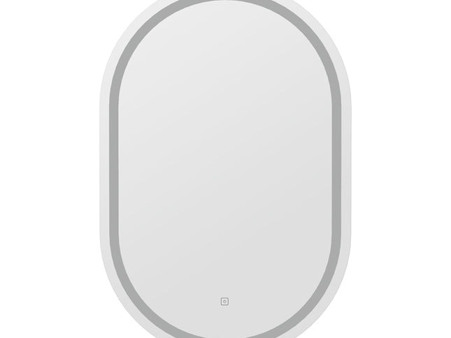 Embellir LED Wall Mirror With Light 50X75CM Bathroom Decor Oval Mirrors Vanity