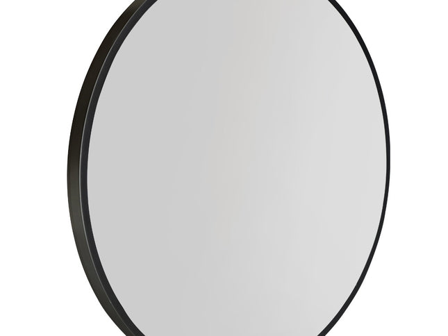 Embellir Wall Mirror Makeup 60cm Home Decor Framed Mirrors Bathroom Round Black