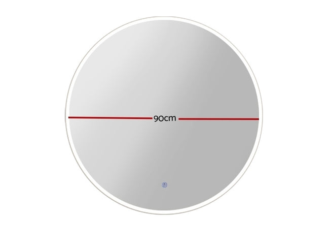 Embellir Wall Mirror 90cm with Led light Makeup Home Decor Bathroom Round Vanity