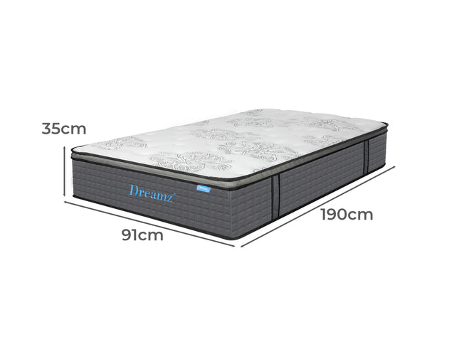 Dreamz Spring Mattress Bed Pocket Egg Single-1950770002248470530