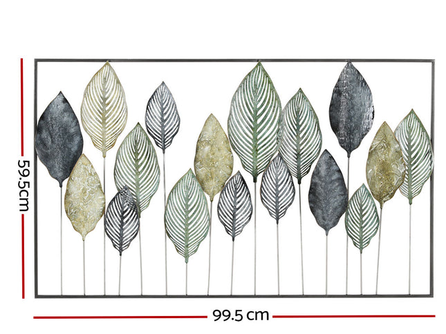 Artiss Metal Wall Art Hanging Sculpture Home Decor Leaf Tree of Life Framed