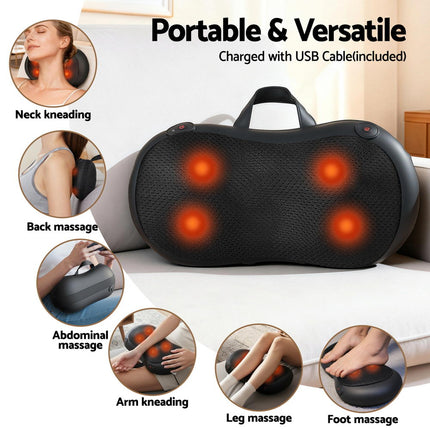 Livemor Neck Massager With Heat Kneading Back Massager
