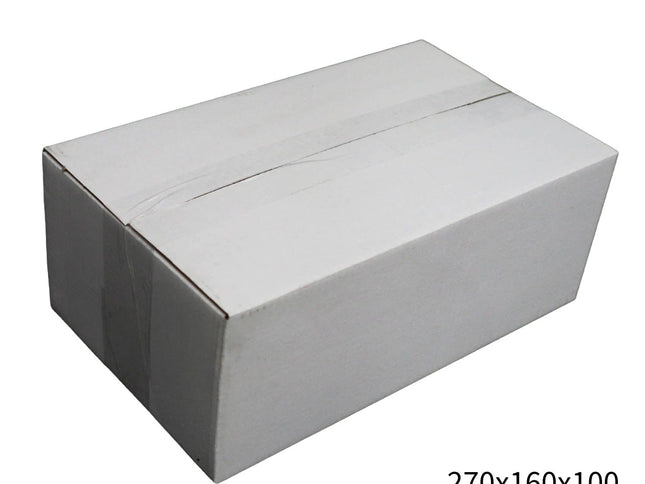 270x160x100mm White RSC Carton – Durable Cardboard Carton 100 Pack-2029334118411669504
