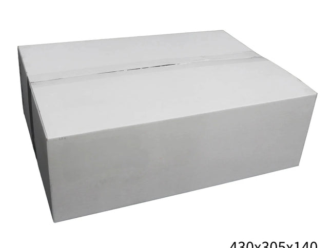 430x305x140mm White RSC Carton – Durable Cardboard Carton 50 Pack-2029334119015649280
