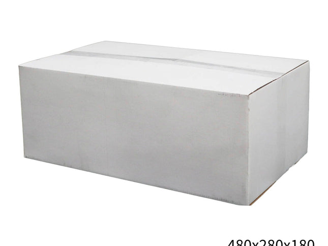 480x280x180mm White RSC Carton – Durable Cardboard Carton 50 Pack-2029334119170838528