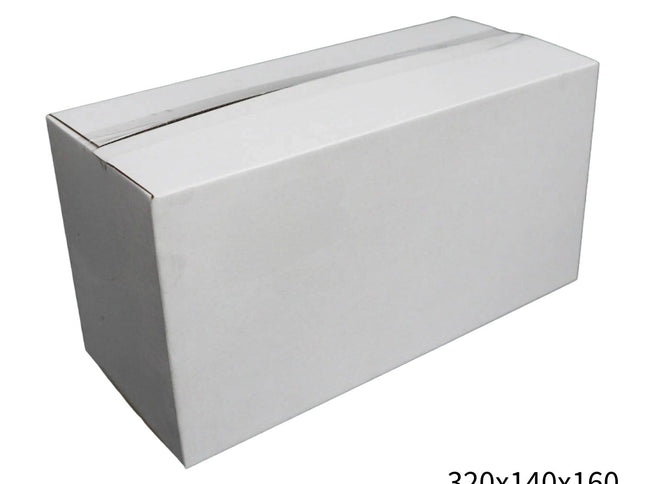 320x140x160mm White RSC Carton – Durable Cardboard Carton 50 Pack-2029334119334416384