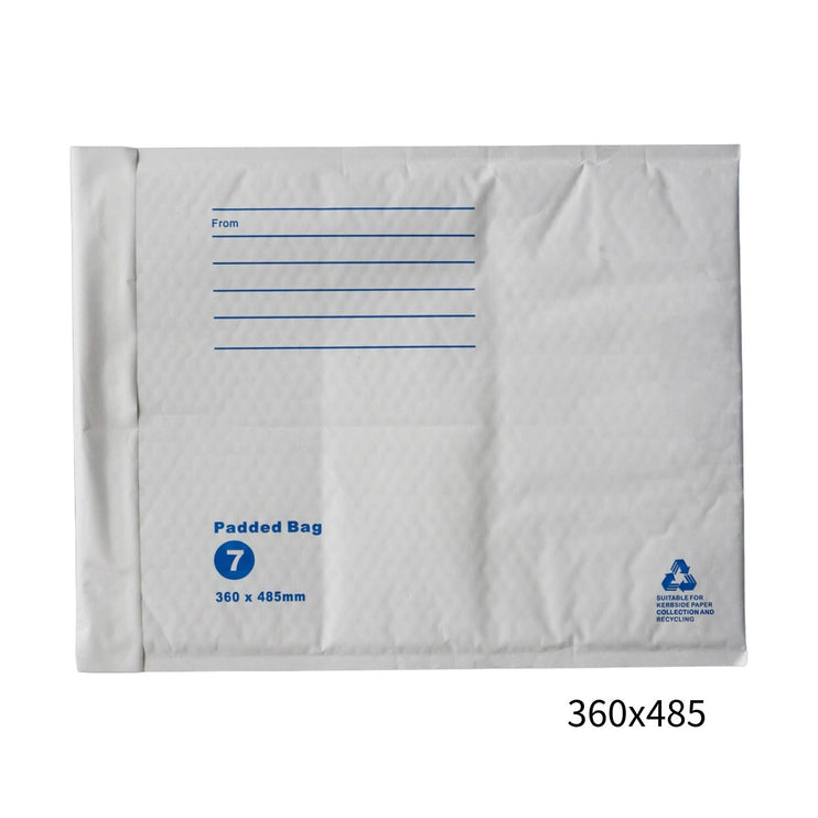 360x485mm White Padded Envelope with Printed Address Lines 100 Pack-2029334120122945536